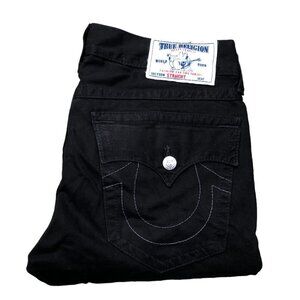 Vintage True Religion Jeans Size 34 STRAIGHT Black